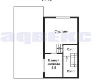 Дом 91м&sup2;, 3-этажный, на длительный срок, 