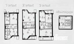 Таунхаус 246м&sup2;, 4-этажный, на длительный срок, 