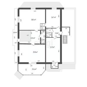 Дом 431м², 2-этажный, участок 20 сот.  