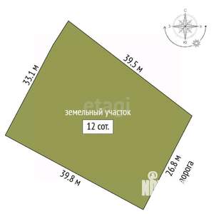 Дом 254м², 2-этажный, участок 12 сот.  