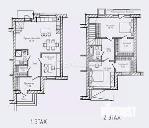 Таунхаус 130м², 2-этажный, участок 2 сот.  