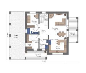 Коттедж 278м², 2-этажный, участок 14 сот.  