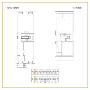 Таунхаус 176м², 2-этажный, участок 1 сот.  