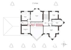Коттедж 410м², 2-этажный, участок 18 сот.  