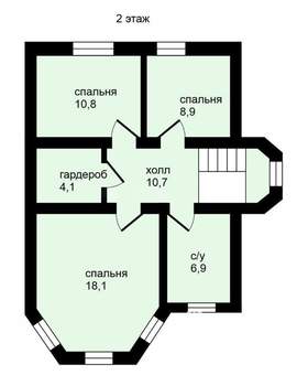 Дом 121м², 2-этажный, участок 16 сот.  