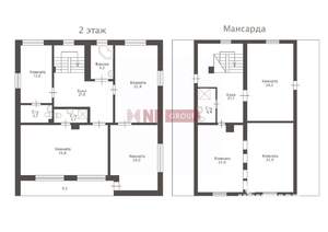 Коттедж 385м², 2-этажный, участок 13 сот.  