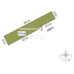 Дом 605м², 3-этажный, участок 13 сот.  