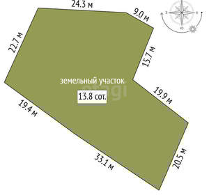 Дача 112м², 1-этажный, участок 14 сот.  