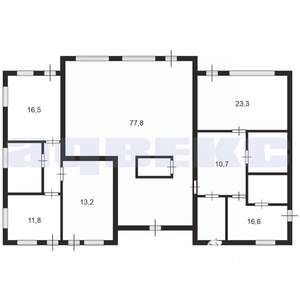 Коттедж 221м², 1-этажный, участок 12 сот.  