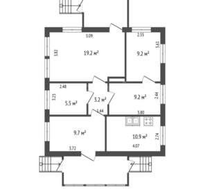 Дом 67м², 2-этажный, участок 8 сот.  
