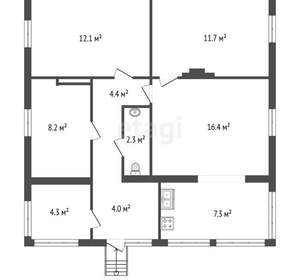 Дом 70м&sup2;, 1-этажный, участок 8 сот.  