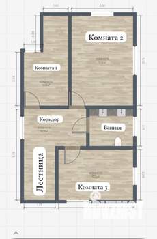 Дом 117м², 2-этажный, участок 2 сот.  