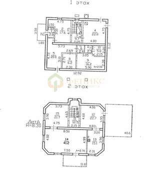 Дом 330м&sup2;, 3-этажный, участок 12 сот.  