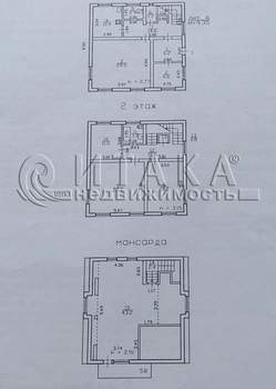 Дом 195м², 3-этажный, участок 15 сот.  