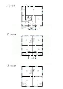 Коттедж 342м², 3-этажный, участок 9 сот.  
