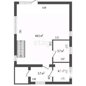 Дом 123м², 2-этажный, участок 2 сот.  