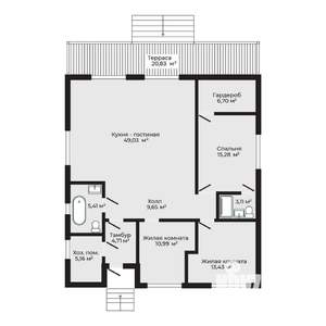 Дом 140м², 2-этажный, участок 10 сот.  
