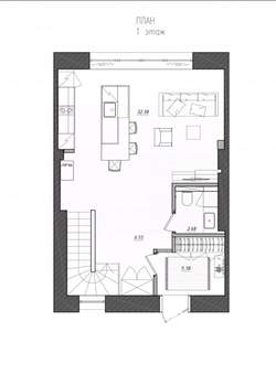 Таунхаус 178м&sup2;, 3-этажный, участок 2 сот.  