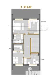 Дом 272м², 3-этажный, участок 2 сот.  