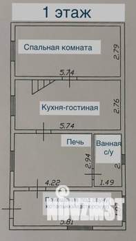 Дача 96м², 2-этажный, участок 10 сот.  
