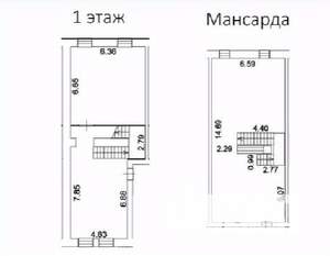 Таунхаус 176м², 2-этажный, участок 0 сот.  