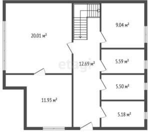 Дом 180м², 2-этажный, участок 6 сот.  