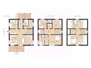 Дом 270м², 3-этажный, участок 11 сот.  