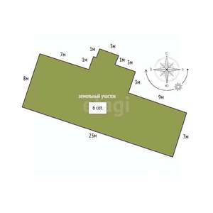 Таунхаус 104м², 2-этажный, участок 6 сот.  