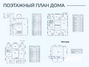 Дом 924м², 3-этажный, участок 9 сот.  