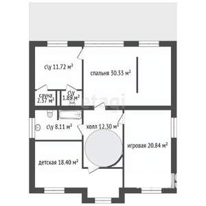 Дом 251м², 2-этажный, участок 15 сот.  