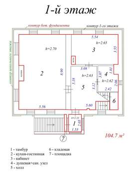 Коттедж 285м², 3-этажный, участок 12 сот.  
