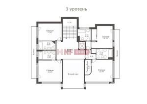 Коттедж 3095м², 3-этажный, участок 130 сот.  