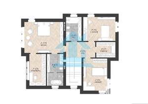 Коттедж 242м², 2-этажный, участок 13 сот.  