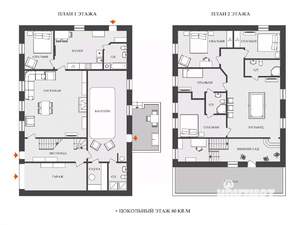 Дом 400м², 2-этажный, участок 20 сот.  