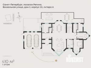 Дом 410м², 2-этажный, участок 18 сот.  