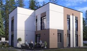 Дом 198м&sup2;, 2-этажный, участок 8 сот.  