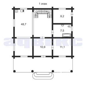 Дом 223м², 2-этажный, участок 12 сот.  