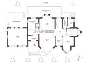 Коттедж 410м², 2-этажный, участок 18 сот.  