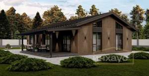 Дом 107м², 1-этажный, участок 6 сот.  