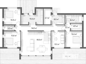 Коттедж 273м², 2-этажный, участок 12 сот.  