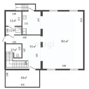 Дача 129м², 2-этажный, участок 9 сот.  