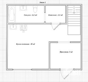 Таунхаус 63м², 2-этажный, участок 2 сот.  