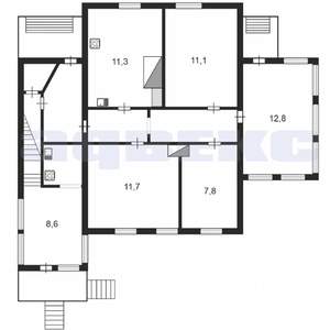 Дом 120м², 2-этажный, участок 11 сот.  