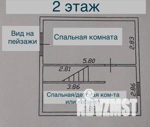 Дача 96м², 2-этажный, участок 10 сот.  