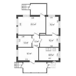 Дом 67м², 2-этажный, участок 8 сот.  