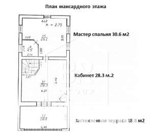 Дом 268м², 3-этажный, участок 7 сот.  