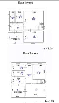 Дача 113м², 2-этажный, участок 8 сот.  