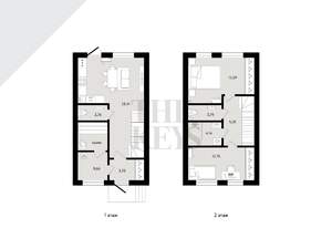 Таунхаус 92м², 2-этажный, участок 2 сот.  