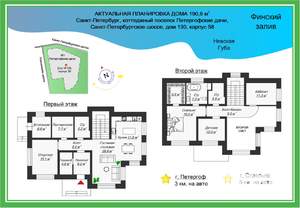 Дом 191м², 2-этажный, участок 14 сот.  