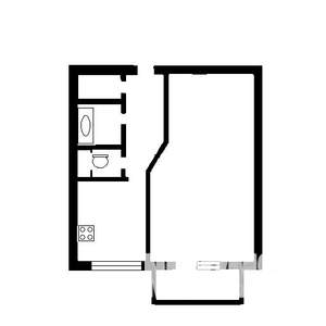1-к квартира, на длительный срок, 35м2, 6/10 этаж